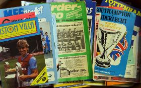 Selection of British Clubs v Overseas Clubs Football programmes mainly in European competitions, but