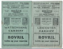 Collection of late 1940's Cardiff Rugby Club programmes (20)to incl 17 x 48/49 many against