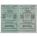 Collection of late 1940's Cardiff Rugby Club programmes (20)to incl 17 x 48/49 many against