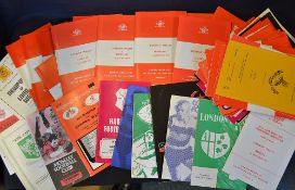 Extensive collection of London Welsh rugby programmes from the 1970/80's - approx. 80x '70s x to