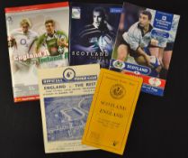 Various England, Scotland and Wales rugby programmes to incl Scotland v England '50, England v The