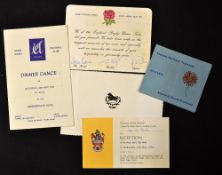 1972 England Rugby Tour to South Africa collection - to incl official England leaving card signed by