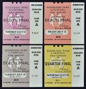 1966 World Cup Tickets for matches played at Goodison Park to include Brazil v Bulgaria (12 July),