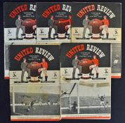 1948/49 Manchester United home football programmes to include Chelsea, Bournemouth (FAC),