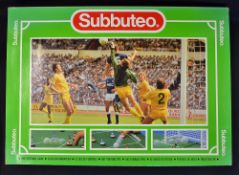 Subbuteo Italia 90 Table Football Game with goals, pitch, two balls, paperwork with six goalkeepers,