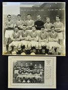 1957/1958 Manchester United pre-disaster press photo dated 14 December 1957 featuring the United