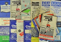 Assorted Collection of 1950s onwards Football Programmes including 1954 England v Wales, 1957/58