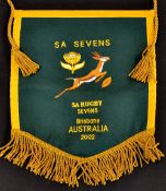 Collection of 5x various South Africa Provincial Rugby team pennants - to incl Border, Transvaal,