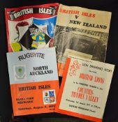 4x 1977 British Lions rugby tour to New Zealand programmes to incl v New Zealand 4th Test match at