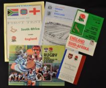 Collection of England rugby tour programmes to Argentina, South Africa and New Zealand from the