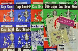 Selection of 1960s Scottish Football programmes to include League Cup Semi-Finals 1959 Hearts v