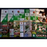 Collection of England vs Ireland rugby programmes from 1962 onwards (H & A) to include '62 &' 66, 3x