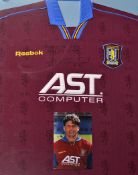 1995/96 Andy Townsend Signed Aston Villa football shirt inscribed 'Presented to Jon 1995/96 Season