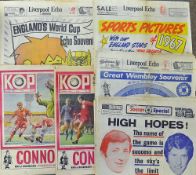 Football Publications to include 1970 Esso England World Cup Squad Poster x 2, Daily Mail 1970/71