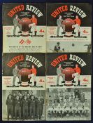 1956/1957 Manchester United European Cup home football programmes v RSC Anderlecht, Borussia