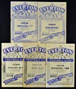 Everton programmes selection to include 1949/50 Manchester City, Middlesbrough, 1950/51 Huddersfield