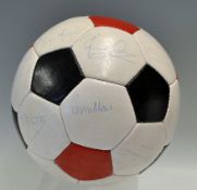 1980s Manchester United Signed Official Souvenir Football with hand signatures including