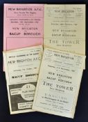 1950/60s New Brighton home football programmes v Bacup Borough 1957/1958, 1958/1959, 1959/1960,