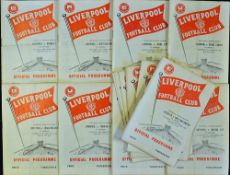 1958 Liverpool home programme selection for season 1957/1958 to include Sheffield Utd,