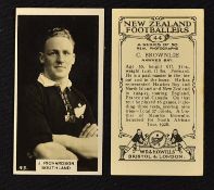 1927 New Zealand Rugby Footballers cigarette cards - full set 50/50 real photographs issued by W.D &