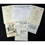 Collection of 1963 New Zealand All Blacks U.K rugby tour programmes tickets and menus to incl v