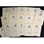 Large collection of Scottish Rugby Union Dinner and Luncheon Menus and Guest Lists - All Five