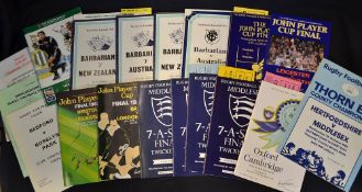 Collection of various Rugby Finals, Big Match, Middlesex Sevens, Varsity programmes and tickets