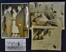 1958 Munich disaster press photographs to include telephoto of Albert Scanlon in hospital, telephoto