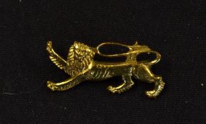 Rare 1959 British Lions rugby tour brass lion pin badge - issued for the tour to Australia, New