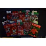 Large collection of Wales vs Overseas Tourists, 6 Nations and RWC Qualifying rugby programmes,