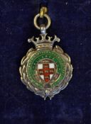 1949/50 Yorkshire County Northern Rugby Football Union Challenge Cup medal - silver enamel