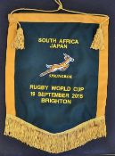 Rare and Historic - 2015 Rugby World Cup Players Pennant South Africa v Japan - the day that shocked