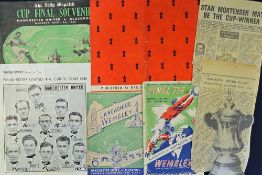 1948 FA Cup Final selection to include official match programme, Manchester United players brochure,