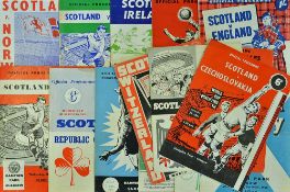 Scotland home football programmes to include 1946 Ireland, 1957 Switzerland, 1958 Hungary, 1959