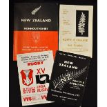 4x 1960/70's New Zealand All Blacks UK rugby tour programmes to include versus North of England'