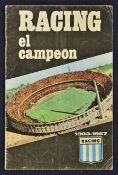 Scarce 1967 World Club Championship programme Racing Club (Argentina) v Celtic in Buenos Aires. Fair