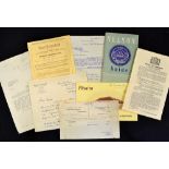 1950 British Lions collection of letters and ephemera relating to player R MacDonald (Scotland and
