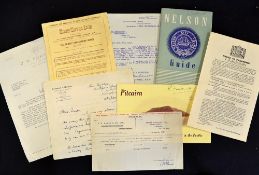 1950 British Lions collection of letters and ephemera relating to player R MacDonald (Scotland and