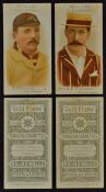 1901 Wills's Cricket Cigarette Cards a set of 50 English players 'Cricketer Series', with minor