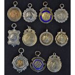Mixed Sports Silver Fob Selection including sports such as Boxing, Cricket, Darts, and Football
