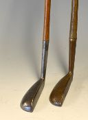 Brown Vardon drop toe oval hosel mallet head putter retailed by Harrods London and similar style