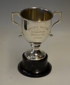 1947 Whitefield Golf Club large silver hallmarked trophy - awarded for The Scratch Prize wt 7oz -
