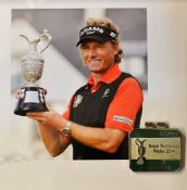 2014 Official Senior Open Golf Championship players enamel badge presented by Rolex - played at