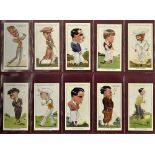 10x Golfers from W.A & W.C Churchman's "Men of The Moment in Sport" issued in 1928 - to incl Bobby