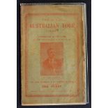 Scarce 1896 The Ninth Australian Cricket Tour Player Profile Booklet with Particulars of the team