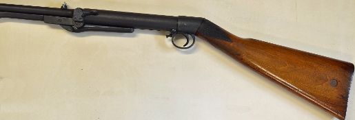 Early pre-war.177 BSA Improved Model D underlever air rifle - serial number S76236, replaced rear