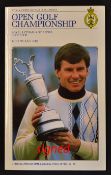 1988 Open golf Championship official programme signed by the winner Seve Ballesteros-played at Royal