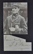 Sydney Barnes Signed Cutting a paper cutting inscribed in ink 'Yours Truly S. F. Barnes', together