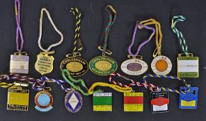 Cheltenham Enamel Membership Badges between 1994 to 2016 including seasons 94/5, 95/6, 97/8, 98/9,