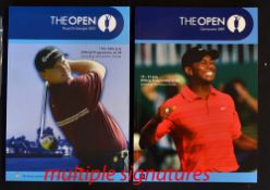 2003 & '07 Open Golf Championship programmes signed by both winners Ben Curtis and Padraig